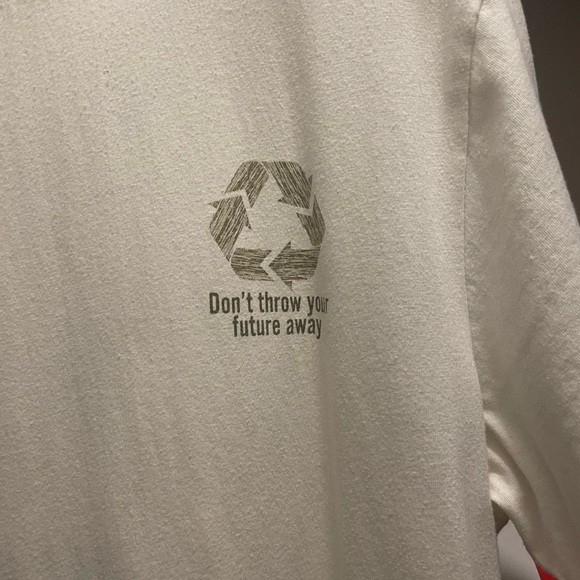 Denim & Flower White XL Don’t Throw Your Future Away T-Shirt - Picture 3 of 6